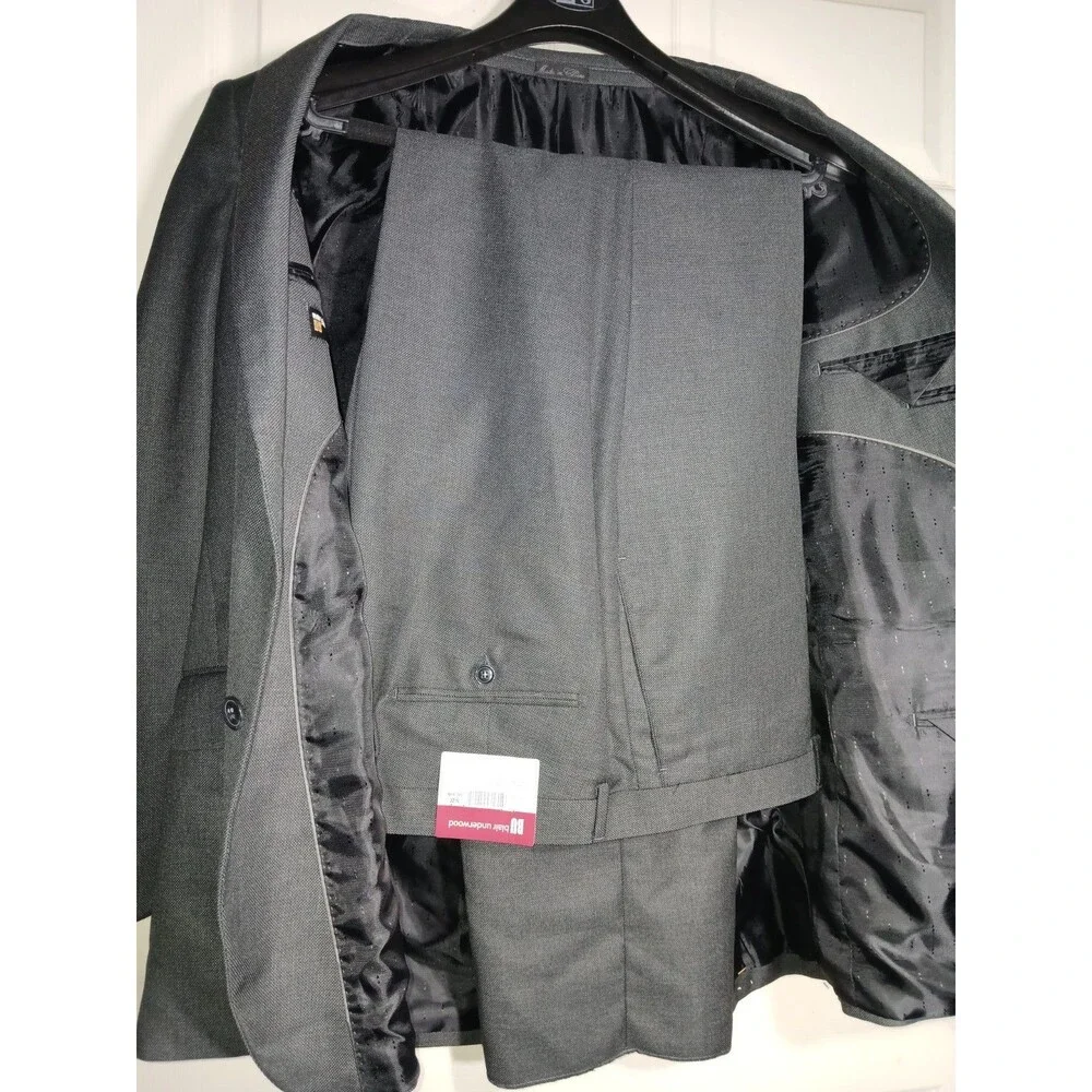 Blair Underwood Men's Black Suit 50L Jacket 45W Pants NWT